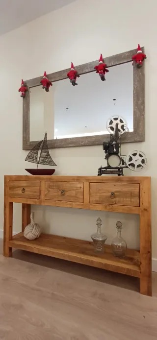 OCASIÓN!!! EN STOCK!!! CONSOLA RECIBIDOR ARTESANAL