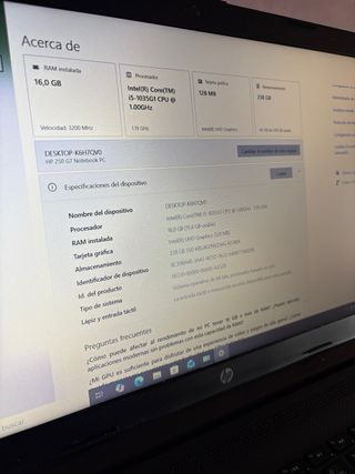 HP 250 G7 Notebook PC in ottime condizioni