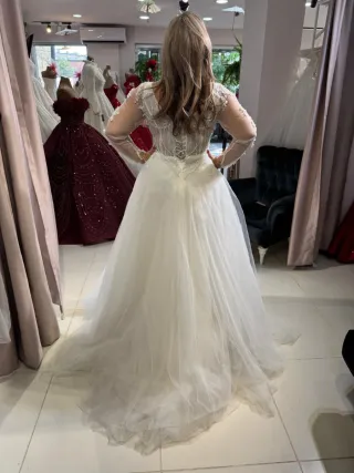 Liquidacion! Vestido de Novia Talla L Blanco