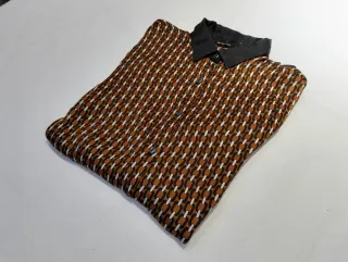 Camicia elegante fantasia geometrica