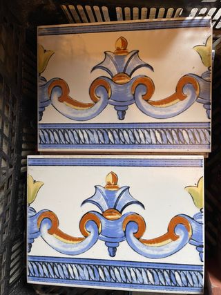 Azulejos de cerámica decorados