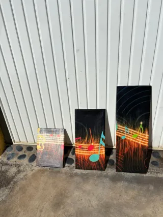 Juego de 5 Cuadros Musicales