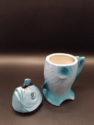 🇨🇳 Bote de porcelana para salsa con forma de pez