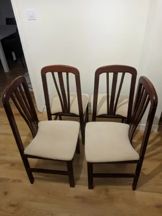 Juego de 4 sillas de comedor
