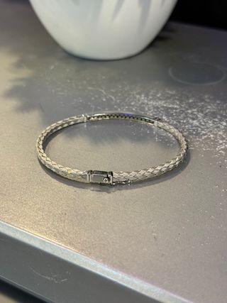 Pulsera oro blanco diamantes