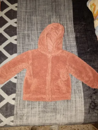 Chaqueta polar niña rosa