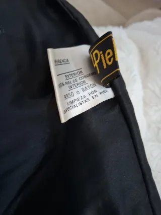 Pantalón de piel mujer negro