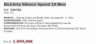 Bicicleta Urbana SCOTT Silence Speed 10