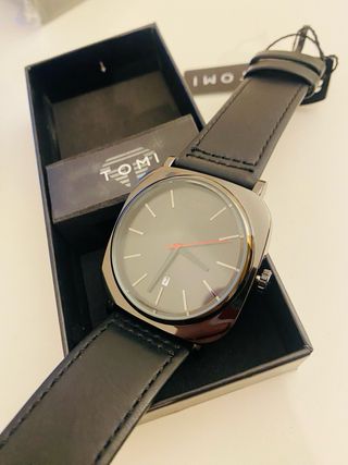 Orologio Uomo Tomi Quartz Nero e Argento