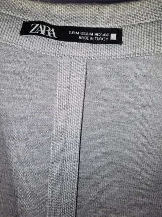 Americana Blazer Gris Claro