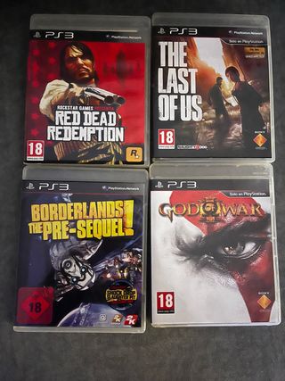 Lote 4 Juegos PS3: Red Dead Redemption, The Last o