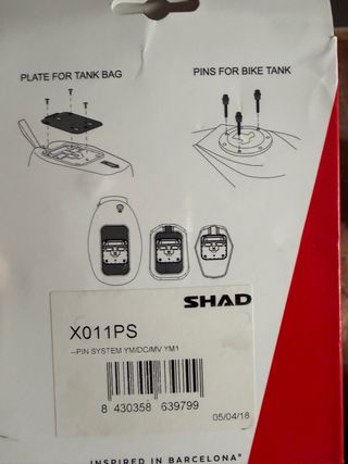 Bolsa depósito SHAD E10P PIN SYSTEM para YAMAHA
