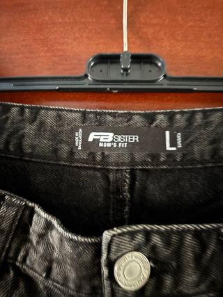 Vaqueros negros rotos mujer Talla L