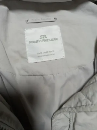 Parka acolchada Pacific Republic beige talla m
