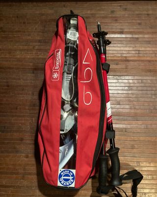 Raquetas de nieve con bastones