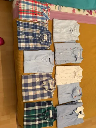 Lote 8 Camisas Niño Talla 10-12 Años