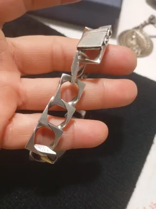 Pulsera Caballero Plata