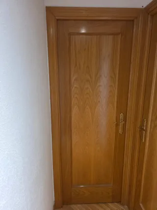 Puerta interior madera maciza roble