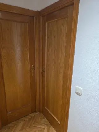 Puerta interior madera maciza roble