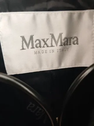 Maravilloso Abrigo Teddy Negro Max Mara Talla S