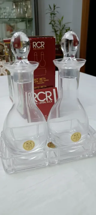 Set 2 Vinagreras RCR Cristal