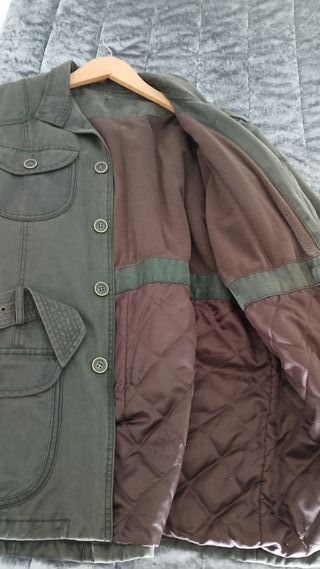 Chaqueta Spagnolo Talla M Verde Encerado