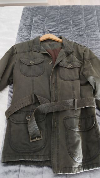 Chaqueta Spagnolo Talla M Verde Encerado