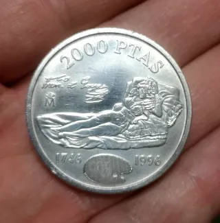 Moneda 2000 Pesetas 1996 Goya