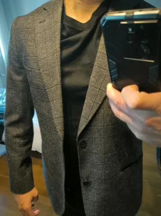 Americana Suits Inc Gris y Beige TOP