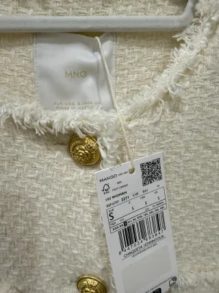 Chaqueta tweed Mango S