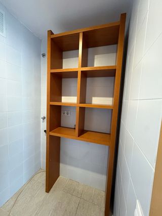 Mueble organizador lavadora madera