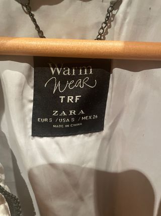 Plumas Zara Blanco Talla S