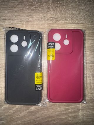 Funda Redmi Note 14 4G Negra y Rojo