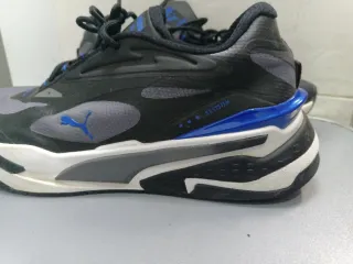 Botines Puma Negros y Azules