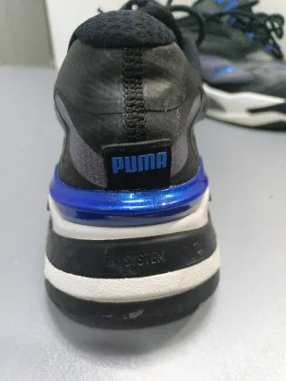 Botines Puma Negros y Azules