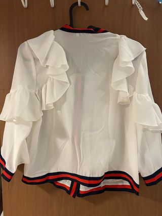 Blusa Dantty Parisina Blanca Talla S