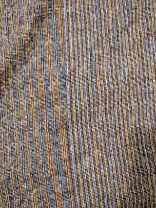 Manta fina amarilla y azul 1.30x1.30