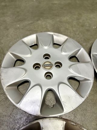 Tapacubos Nissan Micra K12 2007 15 pulgadas