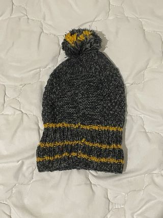 Berretto lana blu e grigio