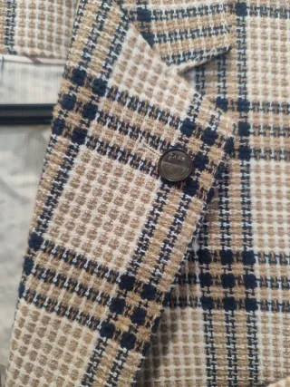 Zara Americana Cuadros Talla 46