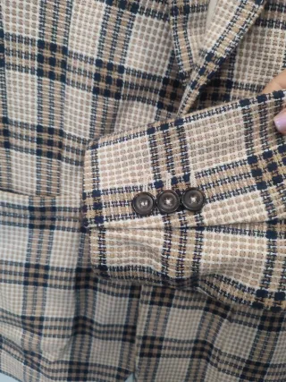 Zara Americana Cuadros Talla 46