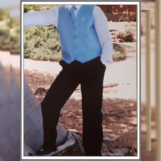 Traje de Comunión Niño Azul y Negro