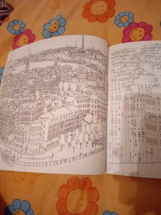 Ciudades fabulosas: Un libro para colorear luga...