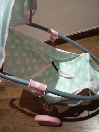 Carrito de muñecas mint con nubes