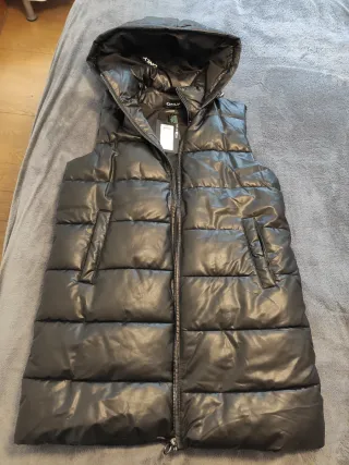 Chaleco ONLY Anja Piel Sintética Negro