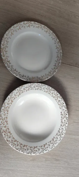 Platos Royal China Vigo Flor Dorada