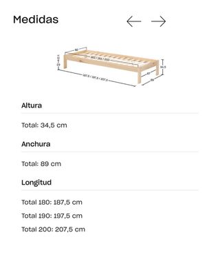 Cama nido Lufe 80cm madera
