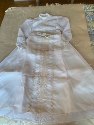 Traje de Primera Comunión niña blanco manga larga