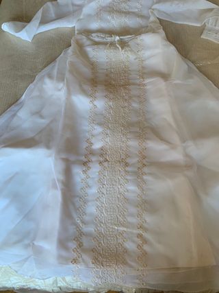 Traje de Primera Comunión niña blanco manga larga