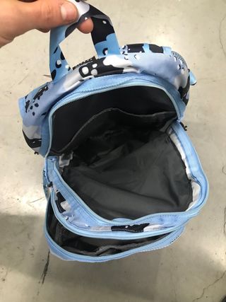 Mochila Supreme Camuflaje Azul y Negra